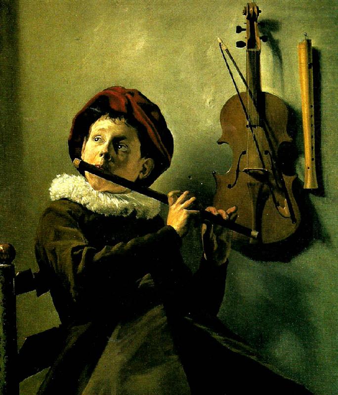 gosse blasande flojt, Judith leyster